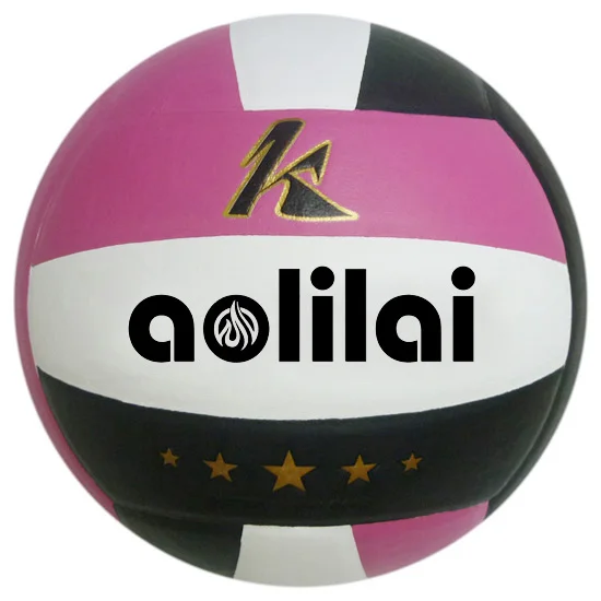 

Wholesale volleyball AOLILAI Indoor PU Laminated volleybol Ball Size 5 Volleyball