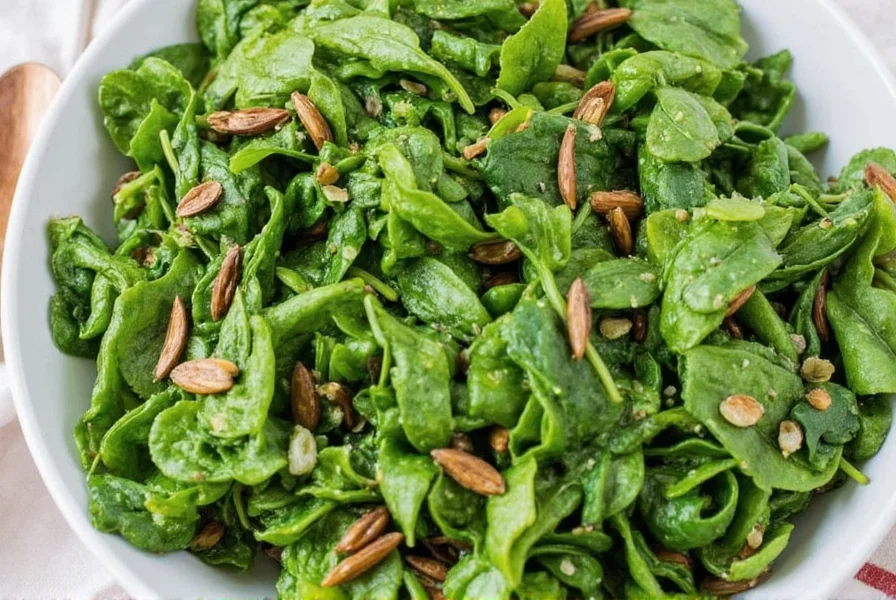 Chef stirring a pot of spicy African greens in a skillet