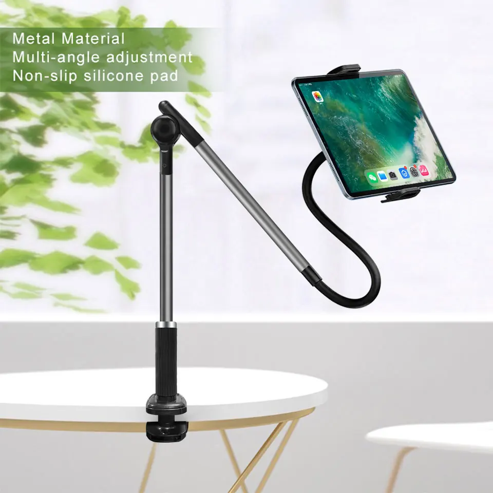 

Universal lazy holder mobile phone hold clip on mobile stand goose neck long arm mobile holder