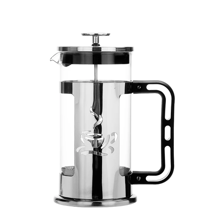 

Stainless Steel French Coffee Press Metallic Maker With 1000ML