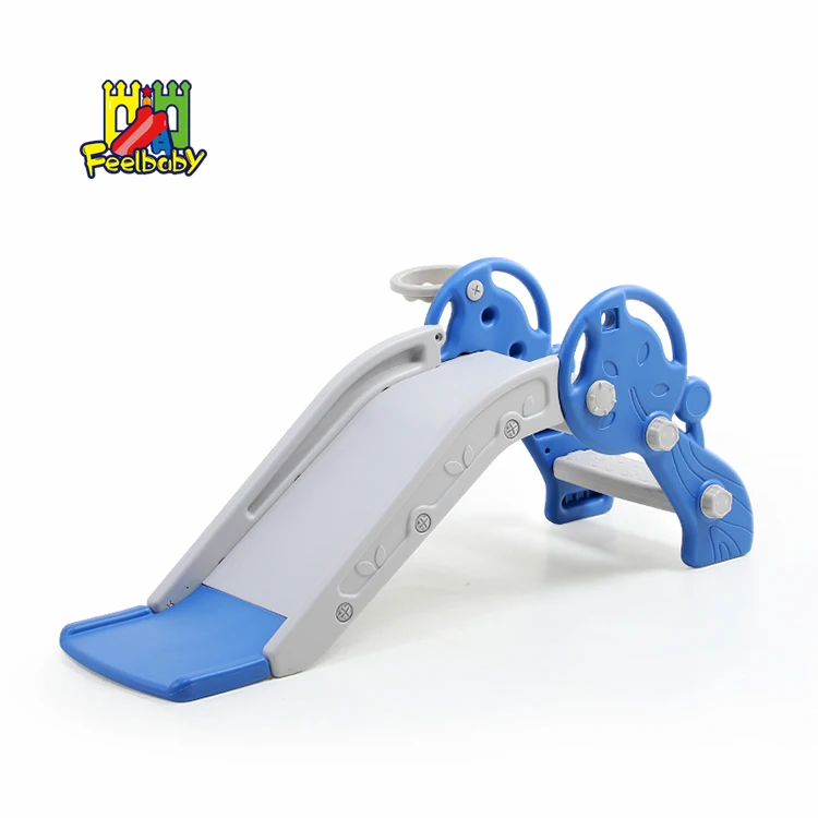 

Feelbaby cheap indoor playschool plastic play slides for kids, Blue,pink