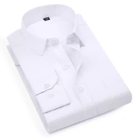 

Classic style high quality business wedding white shirt for men