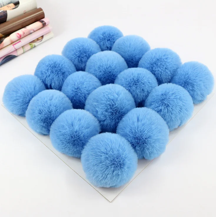 
Wholesale 8 cm rabbit ball handmade cute pompon clothing accessories accessories 