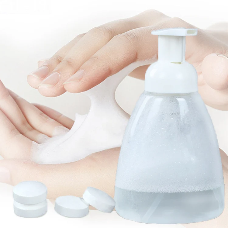 

Daily hand wash natural mousse effervescent tablets foaming hand soap