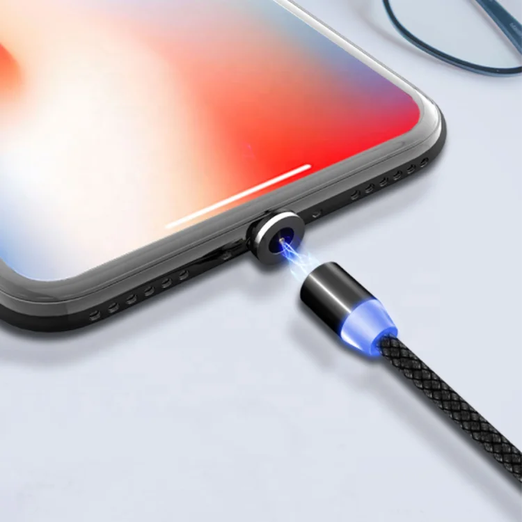 

Free Shipping FLOVEME 1M Cell Phone Plug IOS phone Cable Magnetic Led