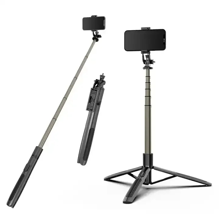 

Q06 Camera Phone and Tablet Selfie Stick Stand Tripod Cell Phone Selfie Stick Tripod Ring Light for Mobile