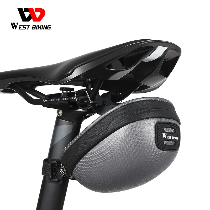 

West Biking Customized Bicycle Under Seat Pouch Bike Saddle Bag Cycling Accessories Pack Waterproof Bicycle Saddle Seat Bag