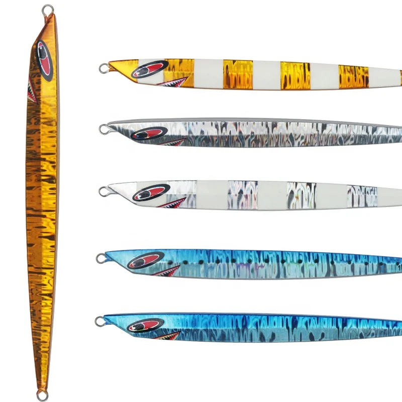 

New metal lure 2020 speed jigs lures deepliner jigging glow in the dark laser coating jigs, As picture