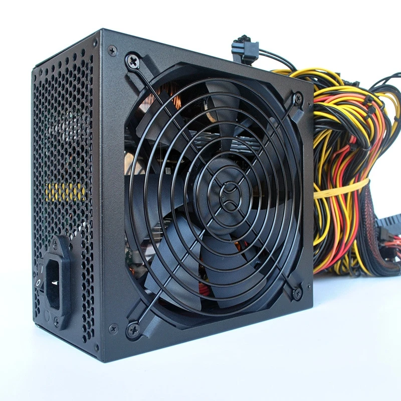 

2000W PC PSU Power Supply Black Gaming Quiet 120mm Fan 20/24pin 12V ATX computer Power Supply 8 Pieces Graphics Card Computer