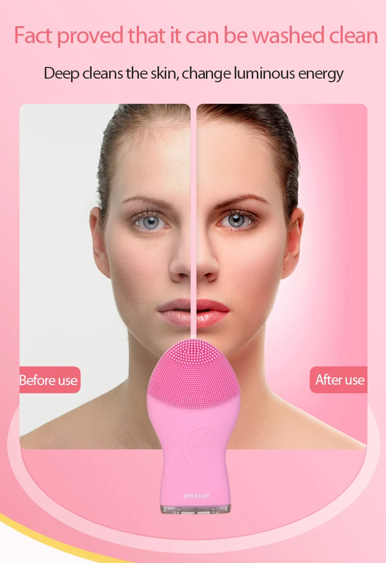 electric facial cleansing brush