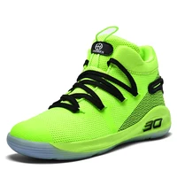 

High-quality Curry couple basketball shoes unique fluorescent green sports shoes