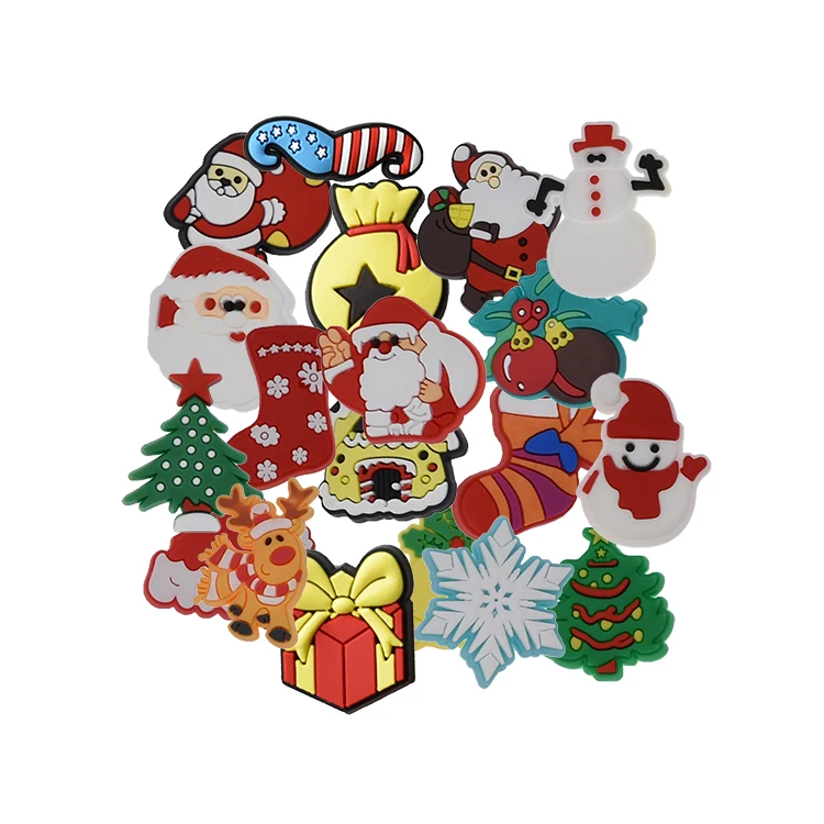 

Designer Cheap Custom New Christmas Soft PVC Cartoon Croc Shoe Accessories clog charms, As pictures show