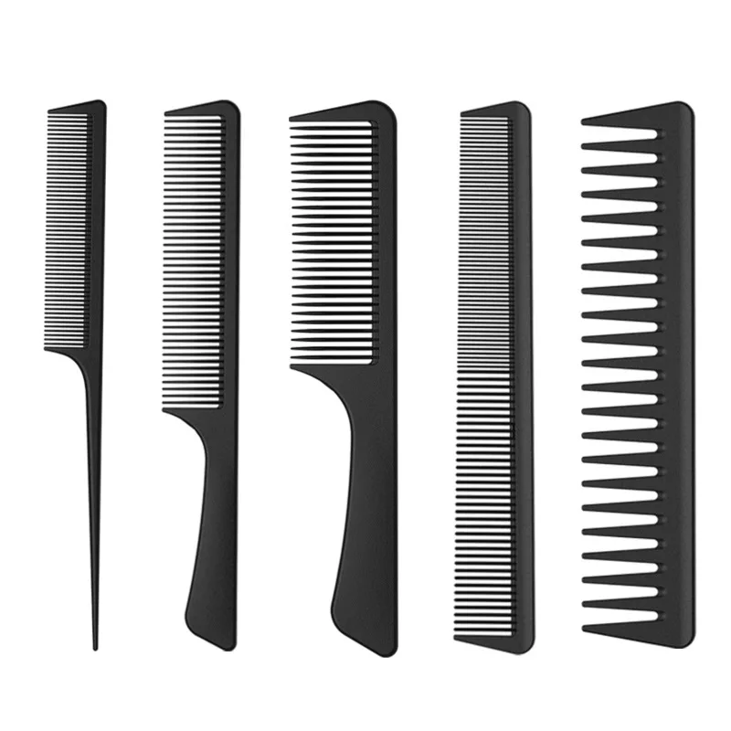 

A3678 Amazon Tony Carbon Long Hair Tip Parting Comb Men Hairdressing Combs Haircut Fiber Salon Comb For Barber, Black