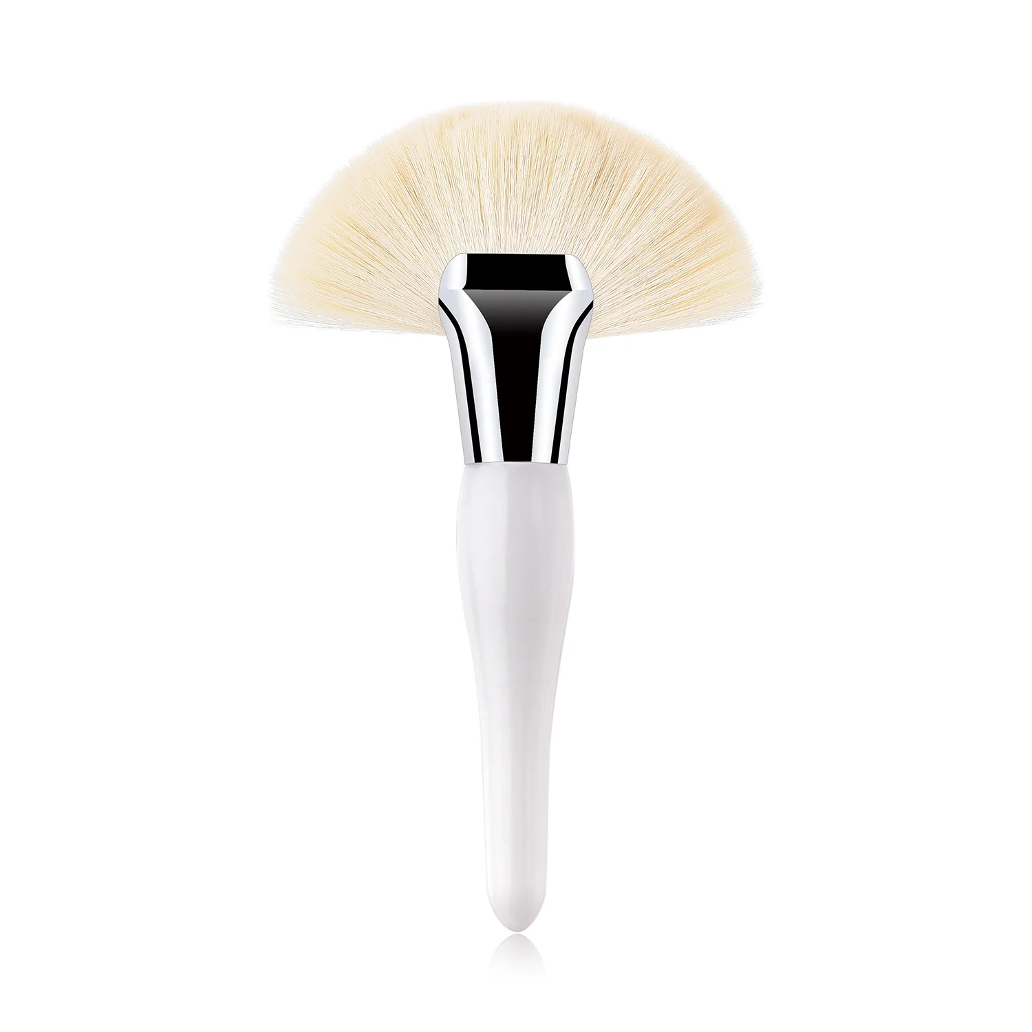 

2021 Aluminum Black White Cheek Makeup brush Big Fan Makeup brush