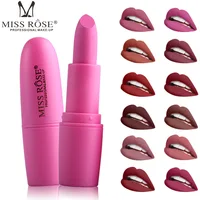 

MIss Rose 25color women magic cosmetic matte waterproof long lasting velvet lipstick