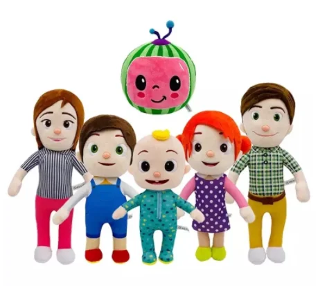 cocomelon毛绒玩具软馅娃娃cocomelon jj玩具