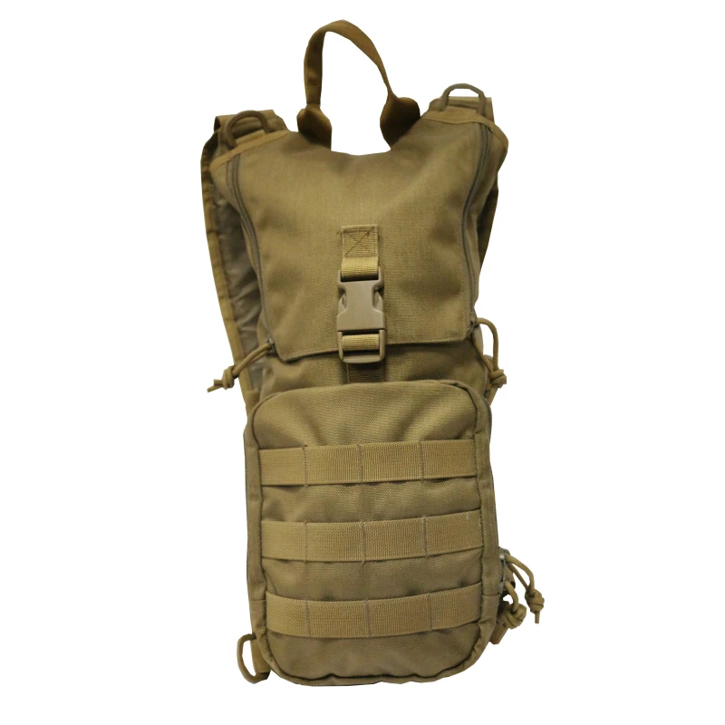 

military tactical backpack multi-functional tactical water hydration bag back, Brown