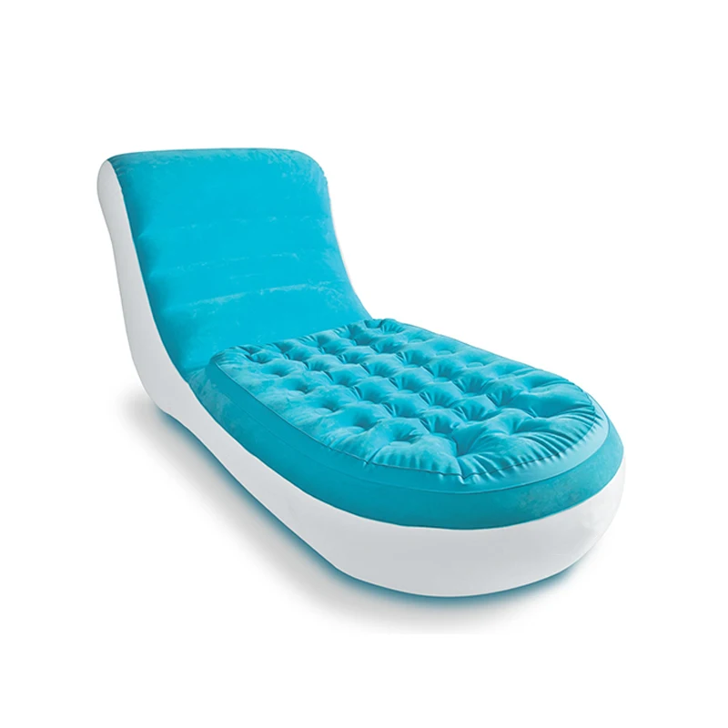 

33" X 67" X 32" Inflatable Indoor Outdoor Chair Inflatable Lounge, Blue