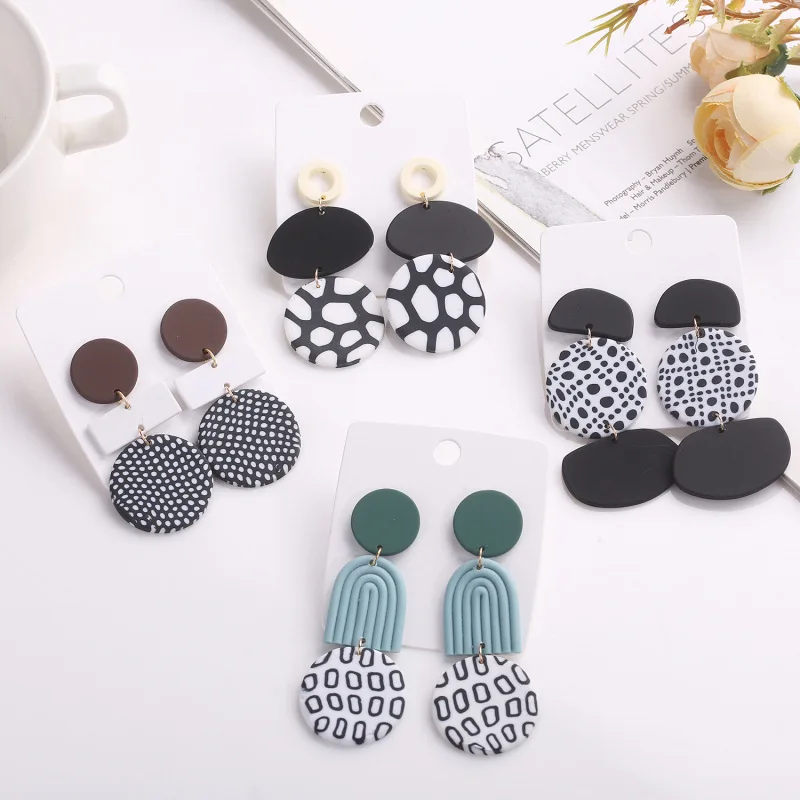 

PAVA Round and irregular geometry soft polymer clay earrings clay material polymer clay cutters for earrings