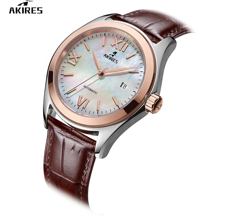 

Men's Fashion Casual Automatic Mechanical Business Watch Luxury High Quality Stainless Steel Leather Watch