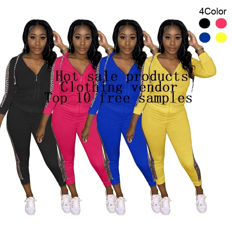 

2021 Women Matching Sets Clothing Coats Jackets Hoodies 2 Piece Set Outfits Joggers two pieces pants set, Custom color or our colour stock