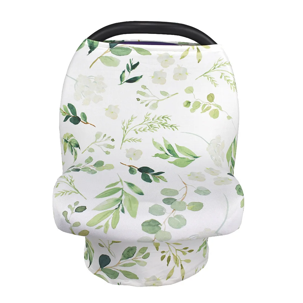 

Multi Use Baby Nursing Car Seat Cover Canopy Custom Printed Protection Breastfeeding Cover for Newborn Baby