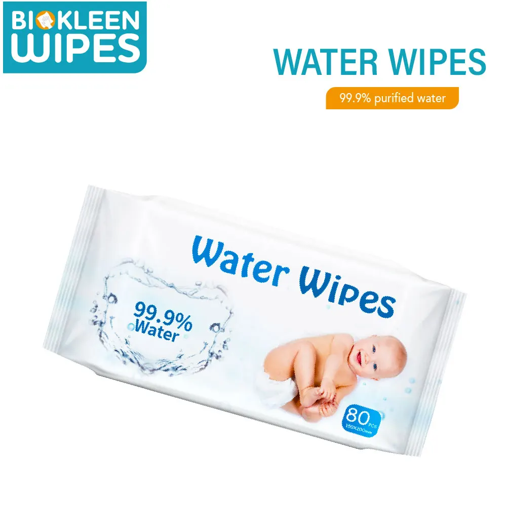 

Lookon eco friendly organic ingredients bamboo fiber 99.9% water Hypoallergenic baby wet wipe