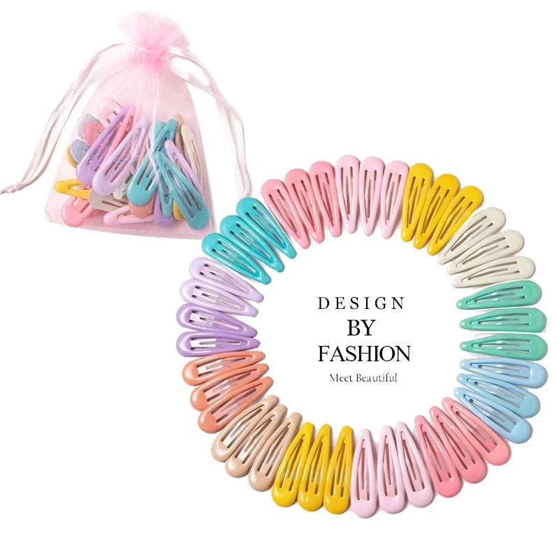 

10-40pcs Hair Clips Hair Clip Pins BB Hairpins Color Metal Barrettes For Baby Children Women Girls Styling Accessories, Multi-color