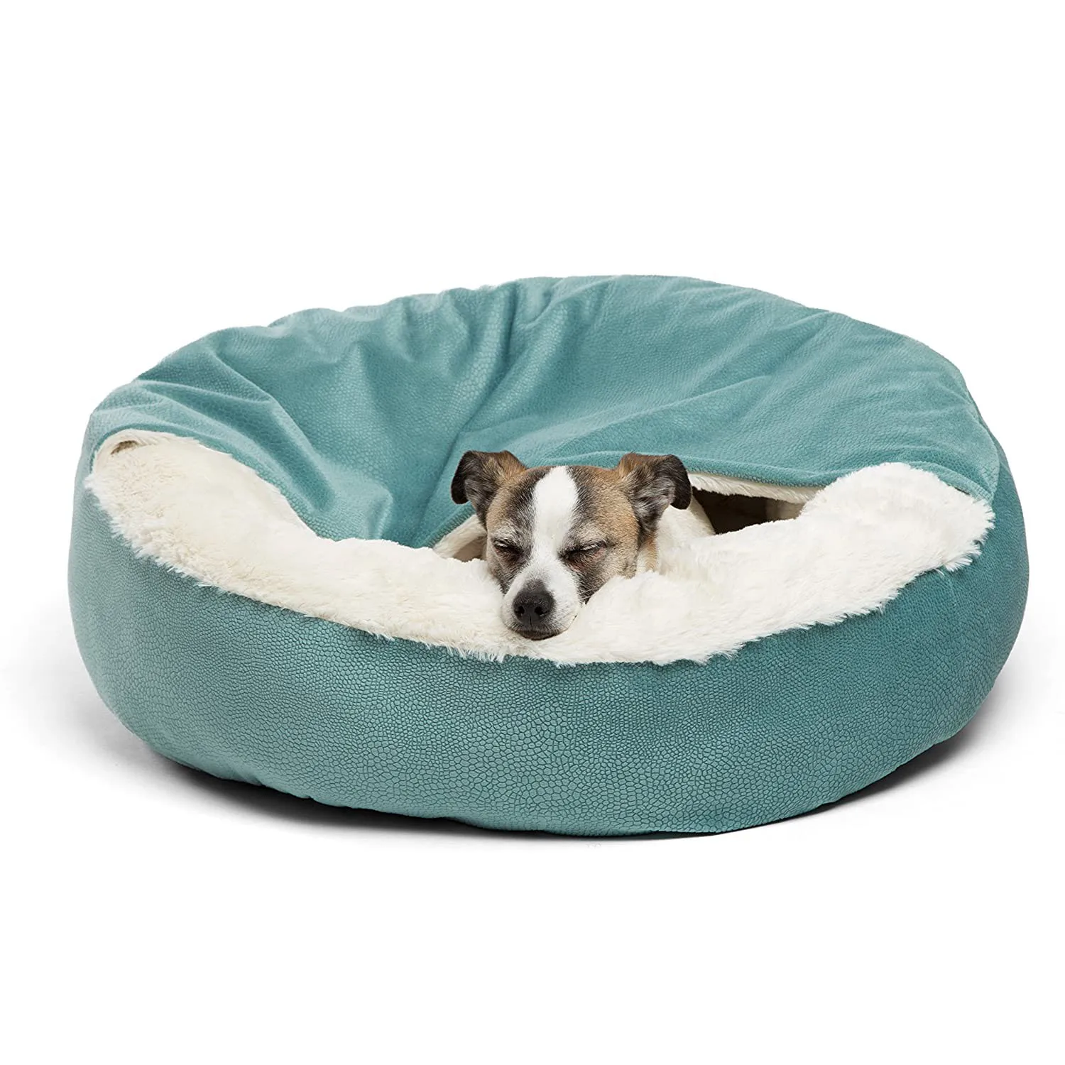 

Luxury Dog Bed with Blanket for Warmth and Security Offers Head Neck and Joint Support Machine Washable WaterResistant Bottom