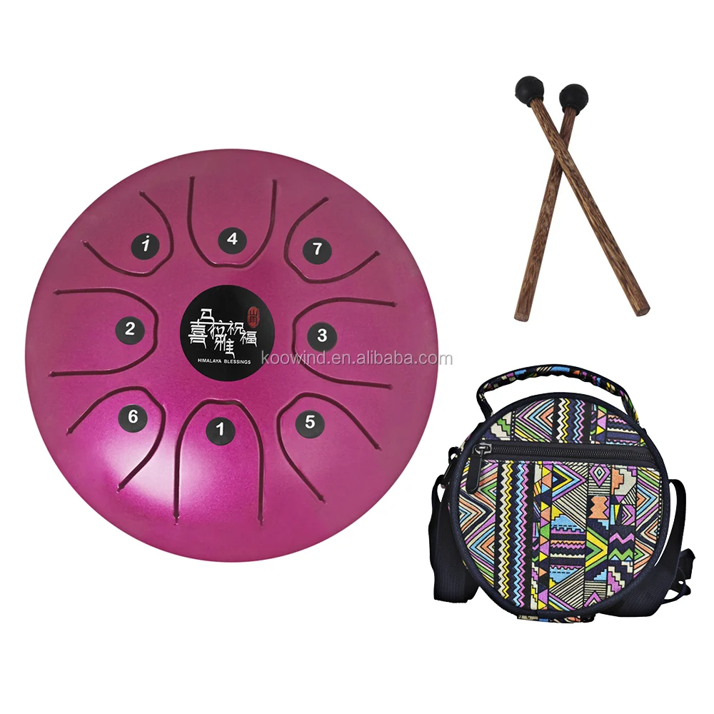 

Percussion Instrumen Portable 5.5 Inch C Key 8 Notes Steel Tongue Drum Tank Drum, Purple