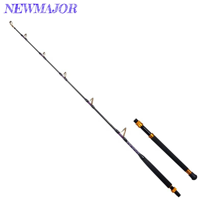 

Lurekiller High Carbon Boat Rod 1.80m Strong Power Strengthen Guides for 37-64kgs Big Game Fishing Trolling Rod