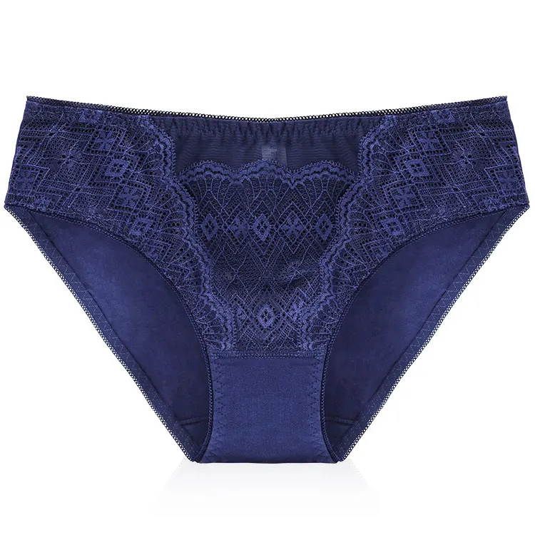 

Wholesale Comfortable Cotton Panties Mid Rise Ladies Briefs Underwear Lace Breathable Lingerie Women Panties