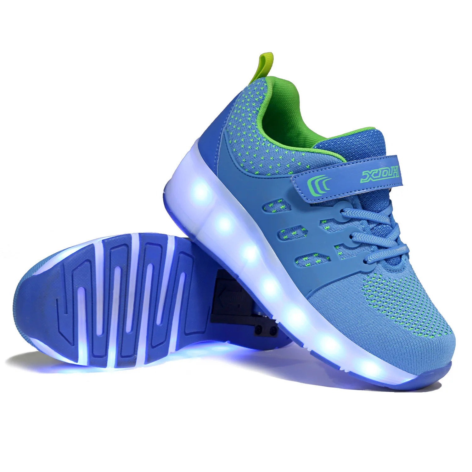 

Superstarer Wholesale 2021 children student skates led lights boys and girls youth lights sneakers
