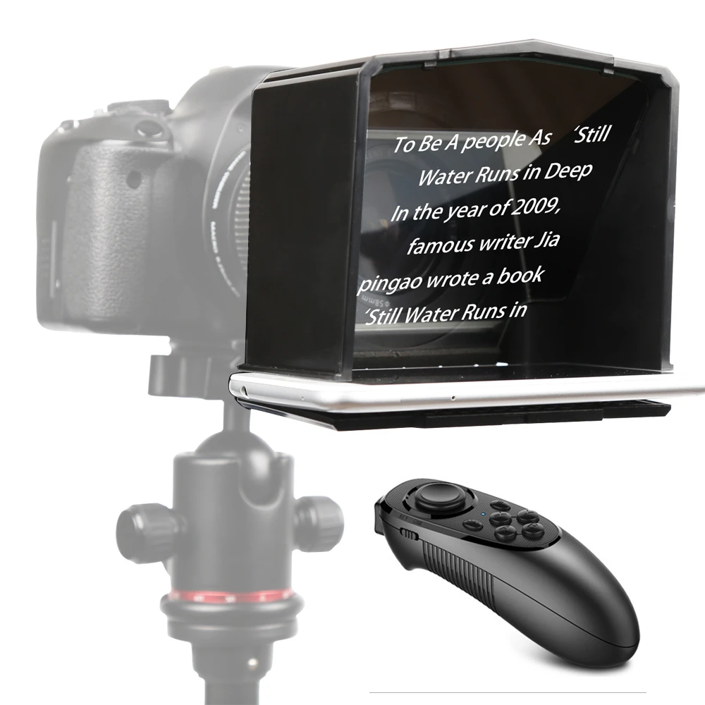 

Bestview T1 Smartphone Teleprompter for Canon Nikon Sony Camera Photo Studio DSLR for Youtube Interview Video Camera