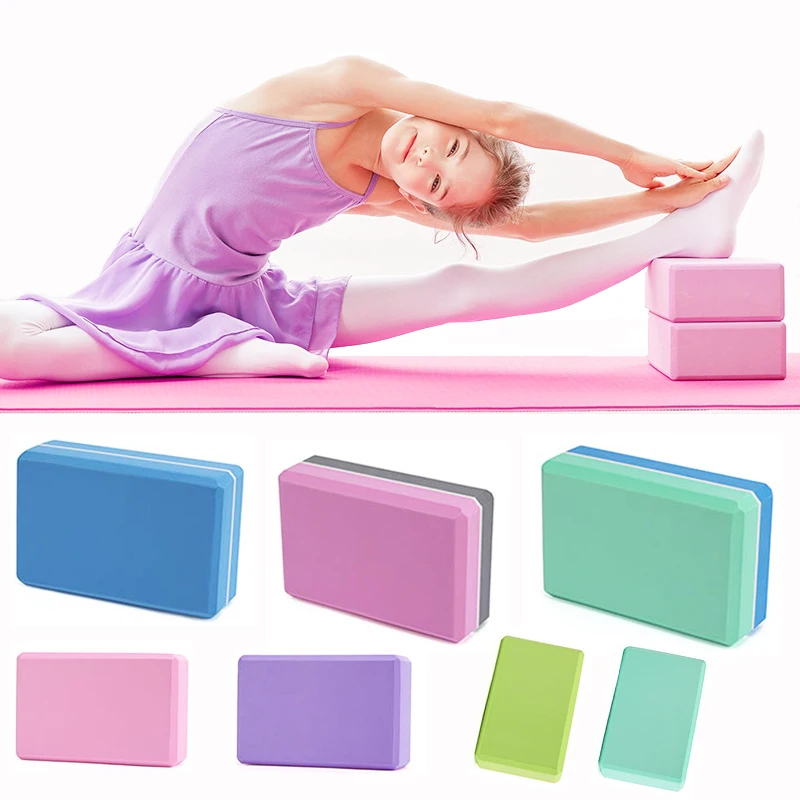 

Brick Stretching Aid Gym Pilates Yoga Block Exercise Sport Foam Blocks Fitness Tool for Adults Children