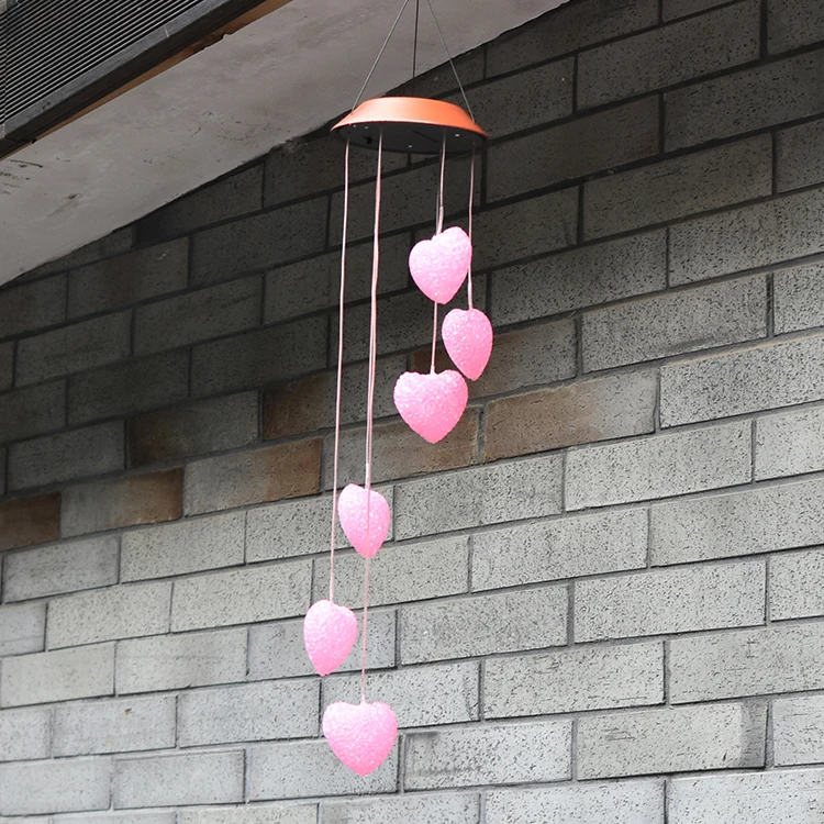 
2019 Hot Sales LED Color Changing Solar Wind Chime Outdoor 