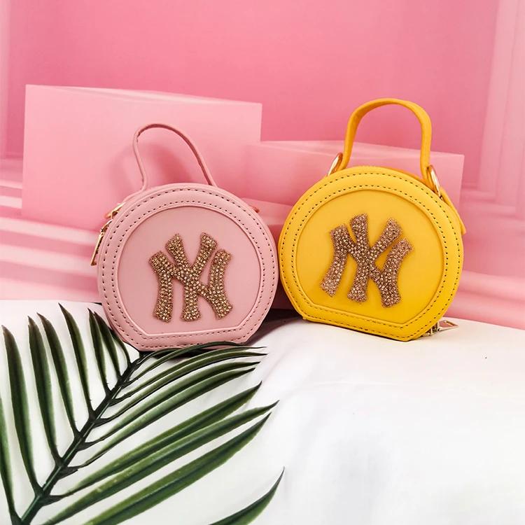 

Hot Sale Trend Cheap Small Round Bling Ny Purse Lady 2021 New Simple Letter Ny Bags Handbags, Customizable