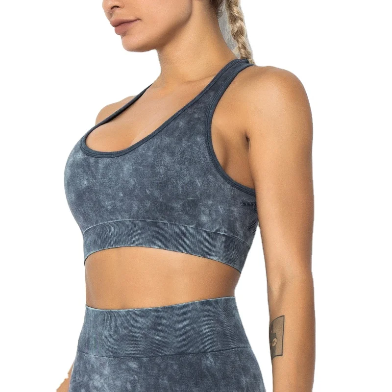 

RTS top workout sport bra yoga breathable printing high quality gym sports bra, Customized colors