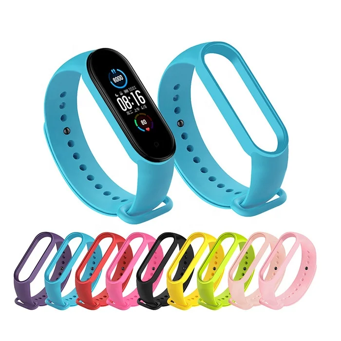 

xiaomi mi band 6 strap Silicone Soft TPU Wristband replacement Colorful straps for mi band 5 bracelets