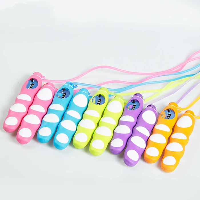 

PVC jump rope colorful kids jump rope factory direct sale with counter