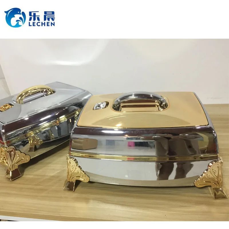 

ABS+Stainless Steel electroplating Thermal Food Container Insulated Lunch Box Container Food Warmer Container4.5L/5.5L/6.5L