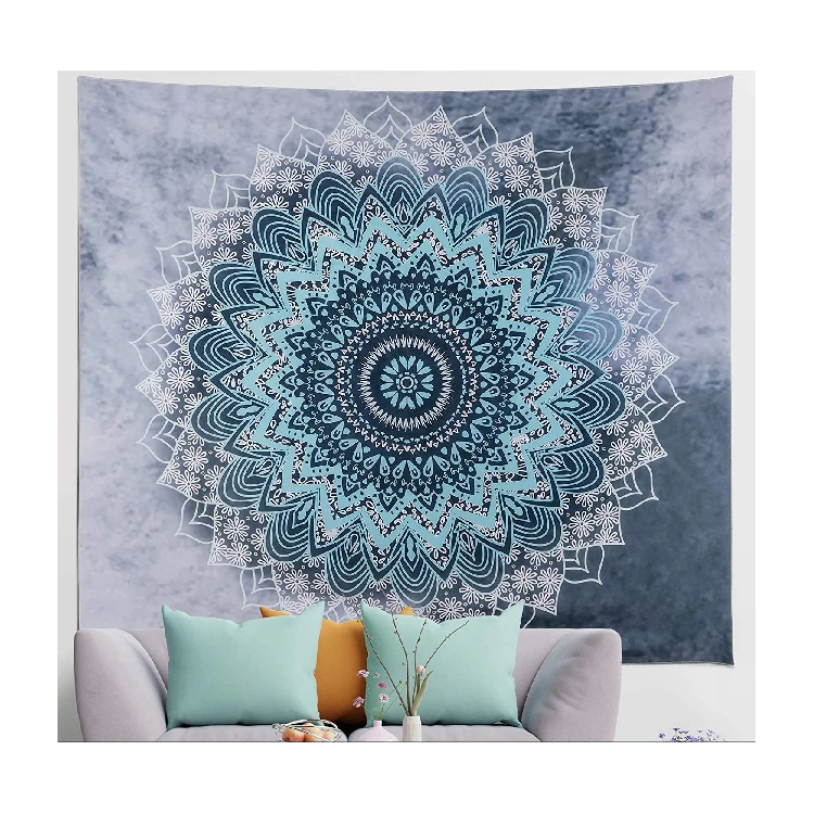

Professional Factory Digital Printed Bohemian And Psychedelic Design Hippie Wall Hanging Tapestry Home Decor, Customized color