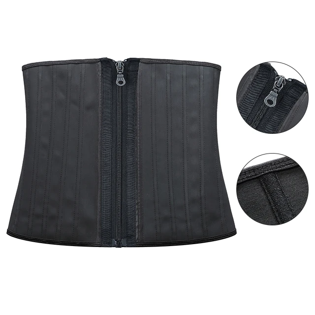 

PINSEN Private Label YKKKK zipper Latest Design Adjustable Women Lose Weight Abdominal Control Latex 25 Steel Bone Waist trainer