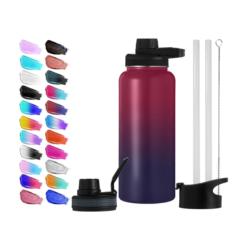 

Free Sample BPA Free Wide Mouth Water Bottle Customized Double Wall Vacuum Flask Insulated Stainless Steel Water Bottle, Customized color