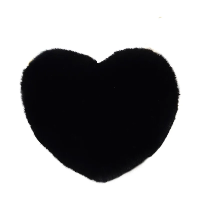 

2021 New trend heart-shaped portable faux fur bag, 18 colors