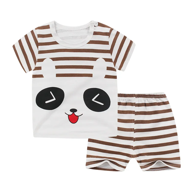 Summer Boys Clothing Sets Cotton Children Clothing Set aby Boy Clothing Sets kidsTie Shirts+Shorts 2PCS clothes