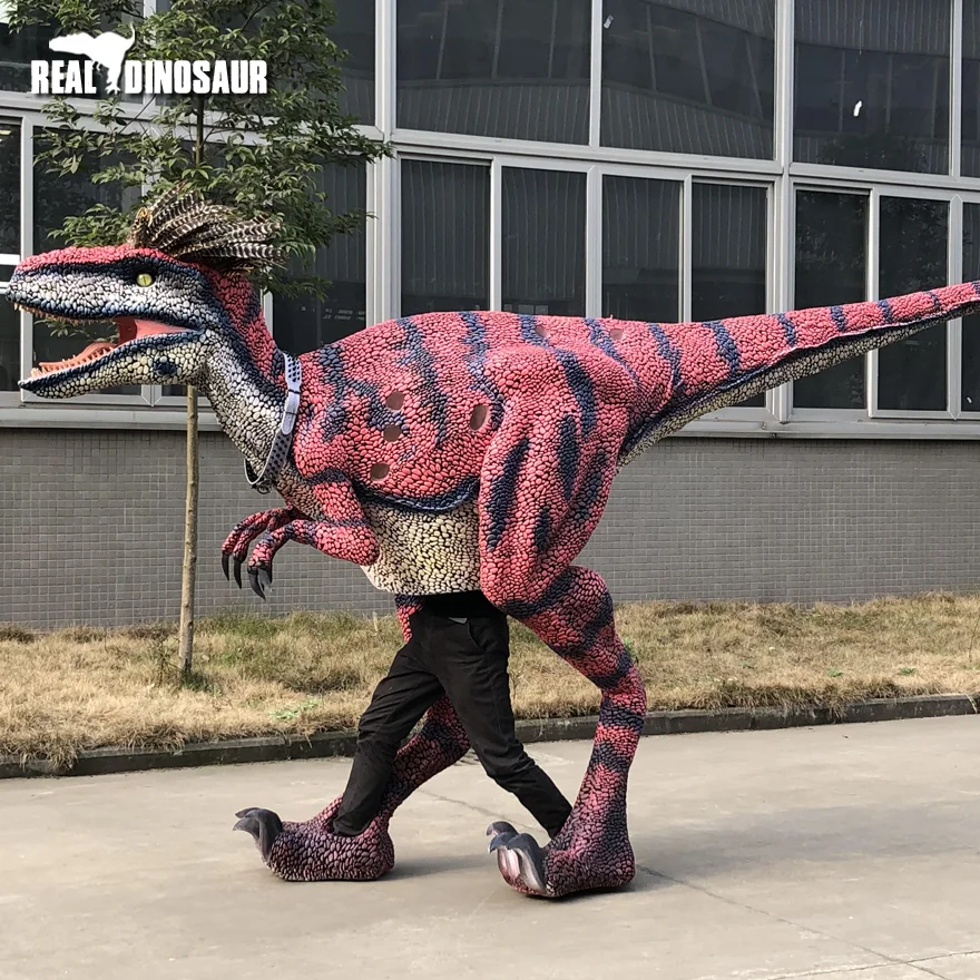 

Jurassic Park Dinosaur Costume Realistic Velociraptor Costume For Sale, Simulation colors or depend on customers