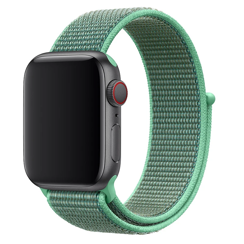 

85 Colors Breathable Fabric Loop Replacement Sport Nylon Strap Band for Apple Watch 1 2 3 4 5 6 7