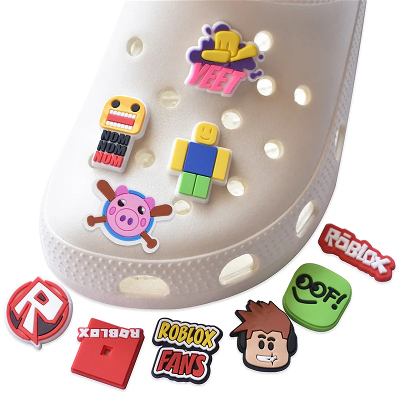 

Wholesale PVC cartoon boy Roblox fans shoes decorative Clogs Shoes Charm