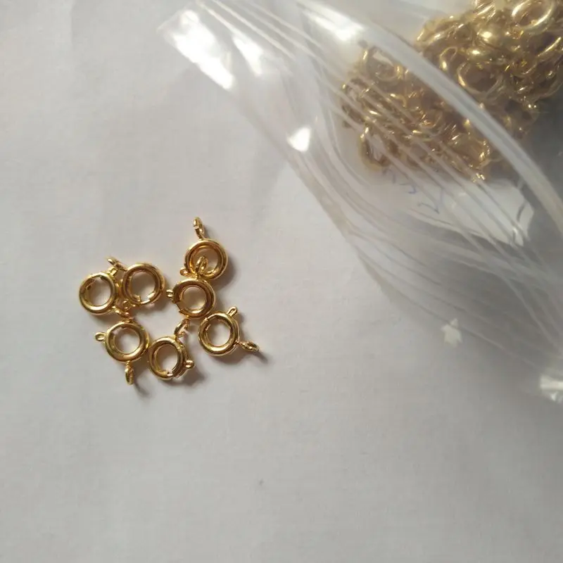 

NANA high quality 24k gold filled 5/6mm round clasps for jewelry